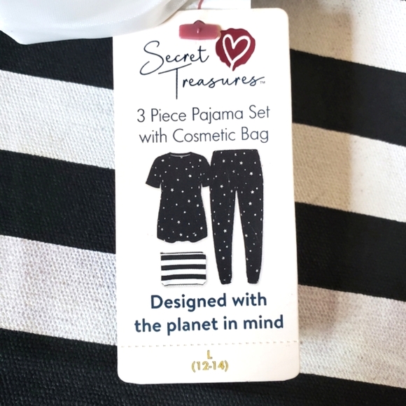 NWT Secret Treasures 3 PC Pajama Set - Picture 10 of 14